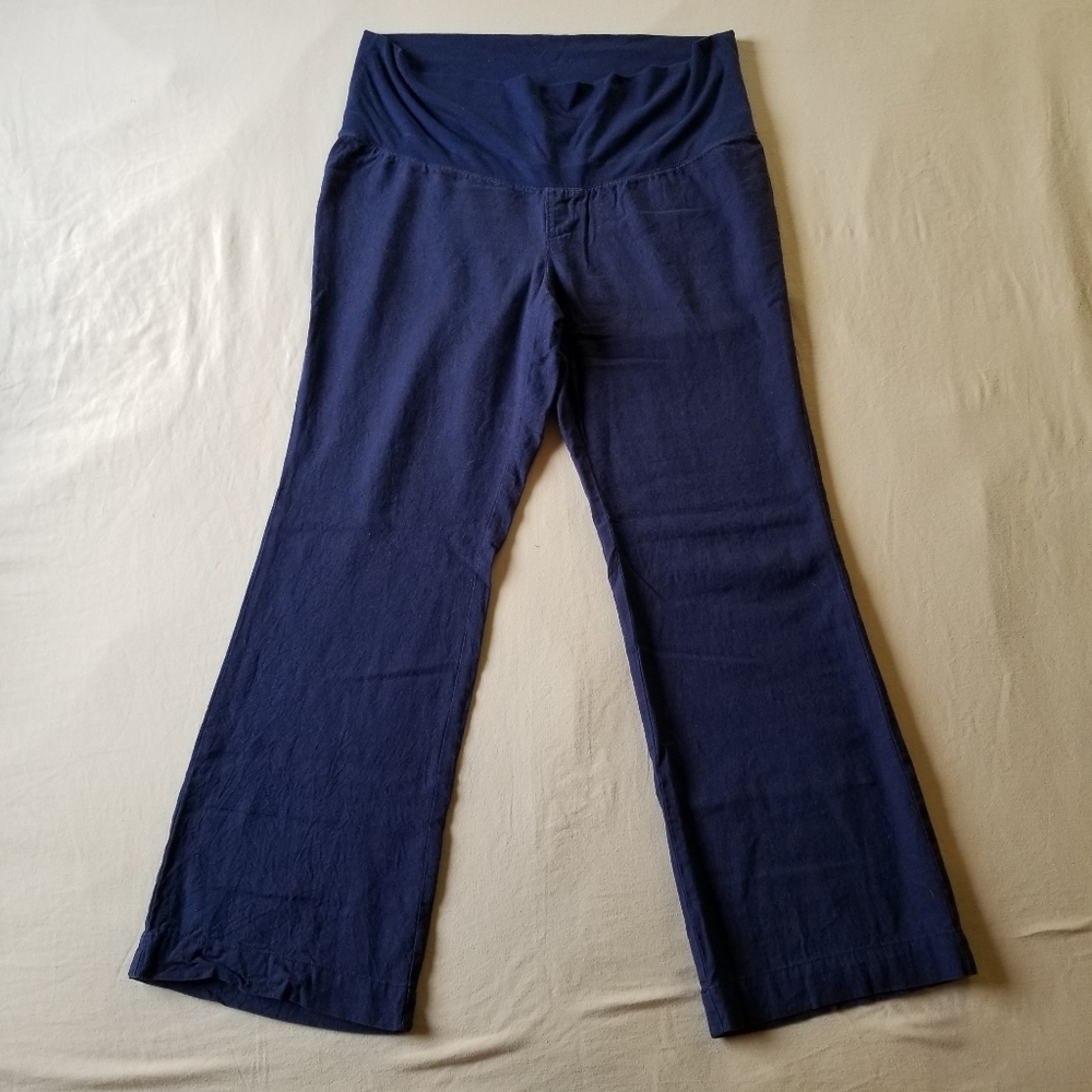 Gap maternity linen pants